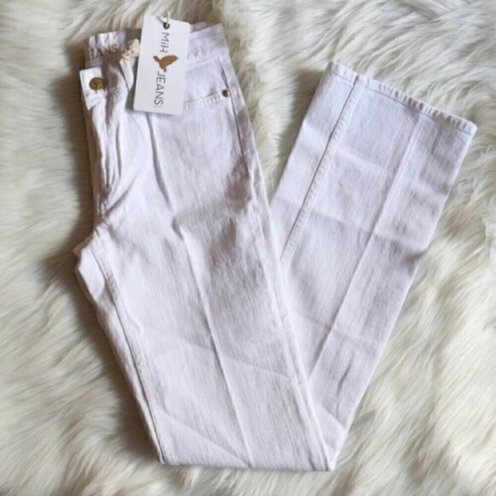 NWT Anthropologie M.i.H White Bootcut Jeans Size 25 - Picture 2 of 9
